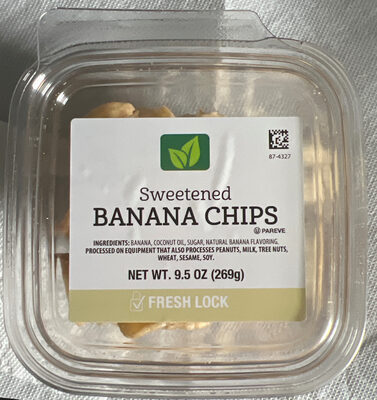 Sweetened banana chips